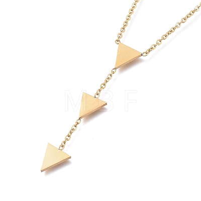 Triangle 304 Stainless Steel Jewelry Sets SJEW-M097-15G-1