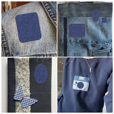 5 Sheets Denim Self-adhesive Patches PATC-TA0001-61D-1