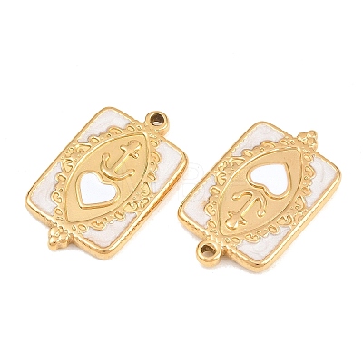304 Stainless Steel Enamel Pendants STAS-G394-06G-01-1