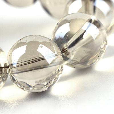 Electroplate Glass Beads Strands X-EGLA-Q062-8mm-A11-1