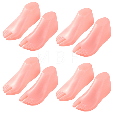 Plastic Mannequin Foot Display Stands for Socks AJEW-WH0871-14-1