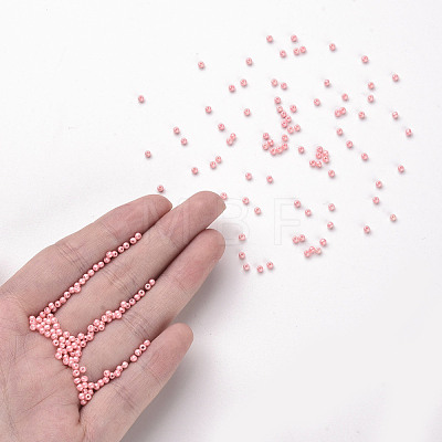 11/0 Grade A Baking Paint Glass Seed Beads X-SEED-N001-A-1046-1
