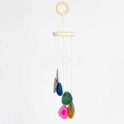 Nuggets Natural Agate Wind Chime PW23051615603-1