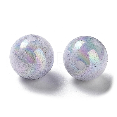 Two Tone Opaque Acrylic Beads SACR-P024-01B-W11-1