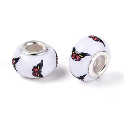 Opaque Resin European Beads RPDL-T004-01C-1