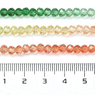 Transparent Painted Glass Beads Strands X1-DGLA-A034-T4mm-A04-1