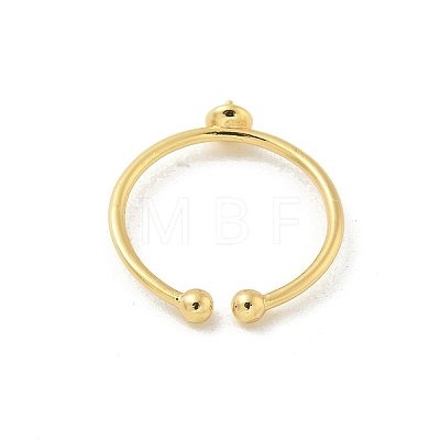 Brass Open Cuff Ring Settings KK-G518-02G-01-1