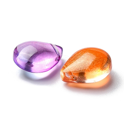 Electroplate Transparent Glass Beads EGLA-YW0001-57-1