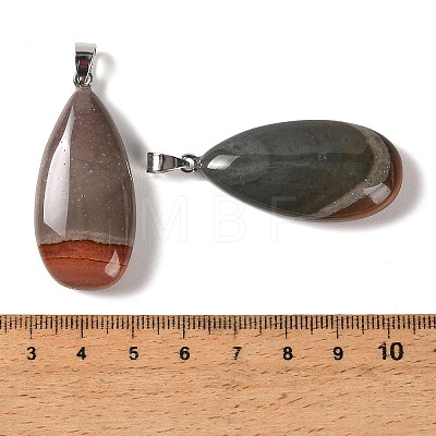 Natural American Picture Jasper Pendants GG-CBACB71-02P-09-1
