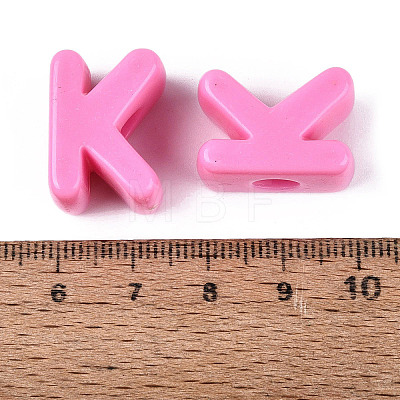 Opaque Acrylic European Beads OACR-M027-01K-06-1