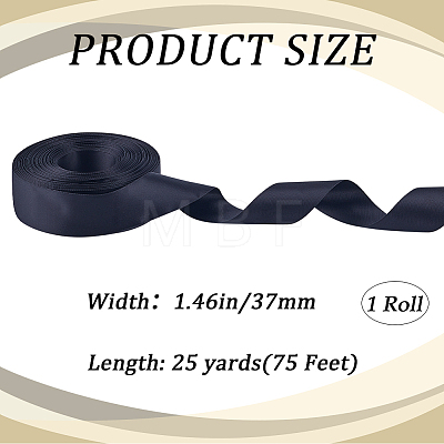 25 Yards Double-Face Polyester Satin Ribbons SRIB-CP0001-02B-1