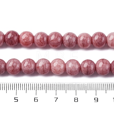 Ombre Effect Dyed Glass Beads Strands GLAA-T031-01O-1