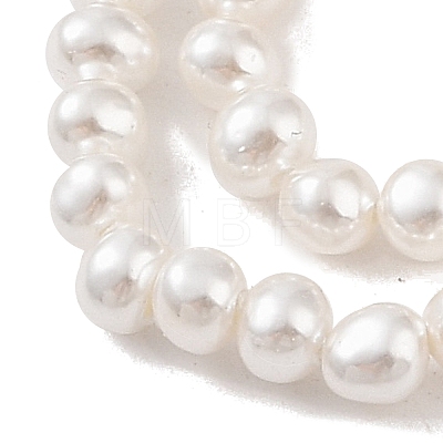 Electroplated Shell Pearl Beads Strands BSHE-C006-05B-1