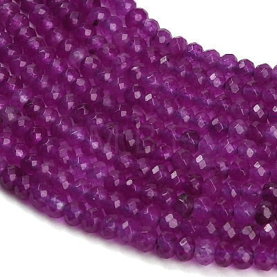Dyed Natural White Jade Beads Strands GG-CBAF9EE-A19-3x4mm-1