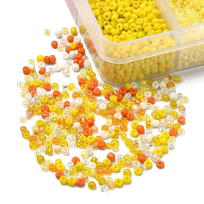 8500Pcs 10 Style Glass Seed Beads SEED-YW0001-80F-1