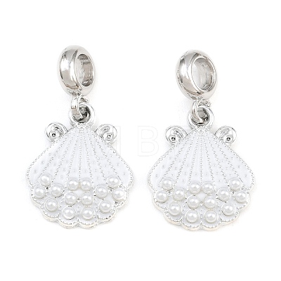 Alloy Enamel European Dangle Charms AL-CBAC2D3-03P-01-1
