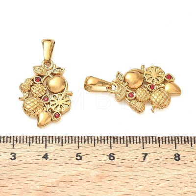 304 Stainless Steel with Rhinestone Pendants RB-CBA7A56-10G-02-1