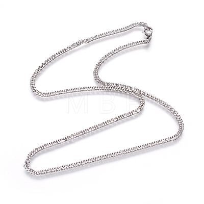 304 Stainless Steel Wheat Chain Necklaces NJEW-L160-012P-1