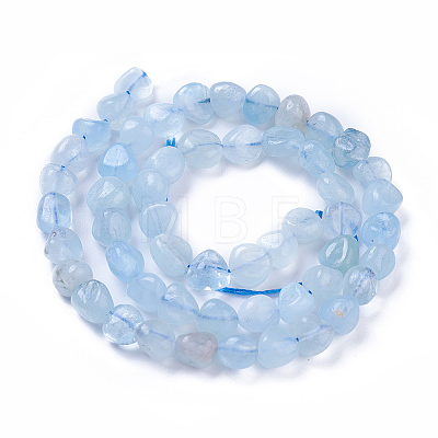 Natural Aquamarine Beads Strands X-G-P433-06B-1