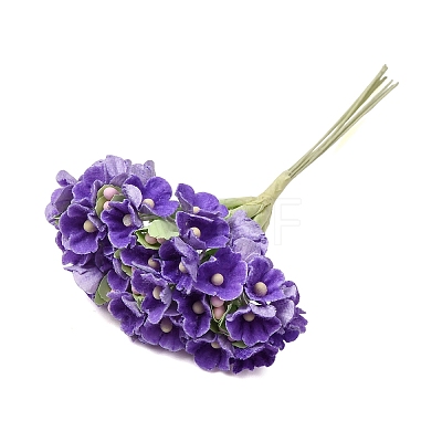 Cloth & Paper & Iron Artificial Mini Flower Bouquet for DIY Crafts FB-CBA59DF-02F-1