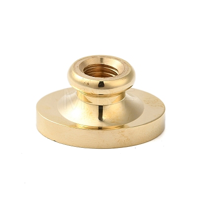 Golden Tone Wax Seal Brass Stamp Heads AJEW-U008-02G-21-1