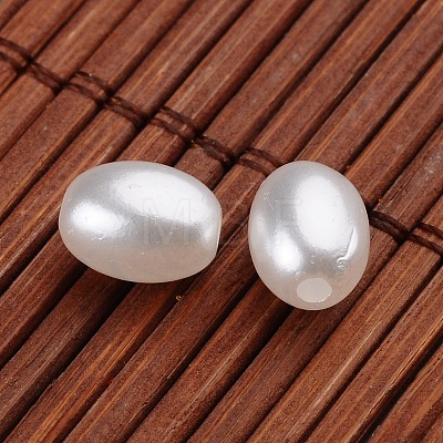 Oval Imitation Pearl Acrylic Beads OACR-L004-3011-1