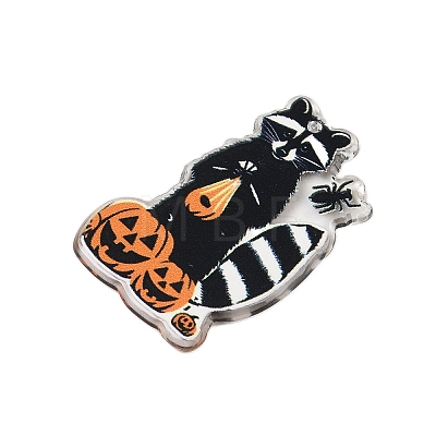 Halloween Theme Opaque Acrylic Pendants SACR-S034-08B-1