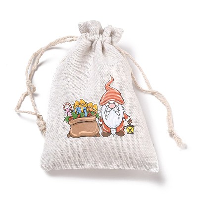 Christmas Cotton Cloth Storage Pouches ABAG-M004-02N-1