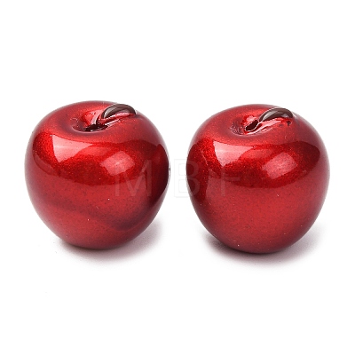 Spray Paint Opaque Resin Beads RESI-C073-02A-1