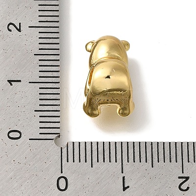 Rack Plating Brass European Beads KK-U019-06G-1