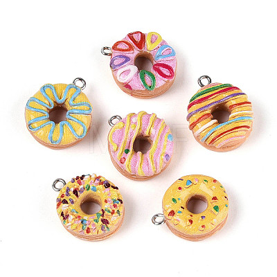 Opaque Resin Pendants RESI-N050-26P-1