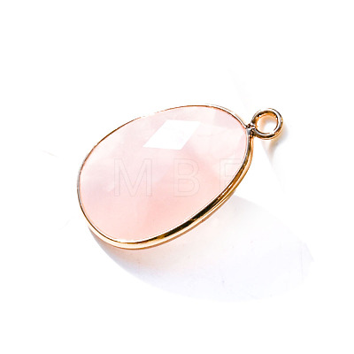 Natural Rose Quartz Pendants PW-WG32281-05-1