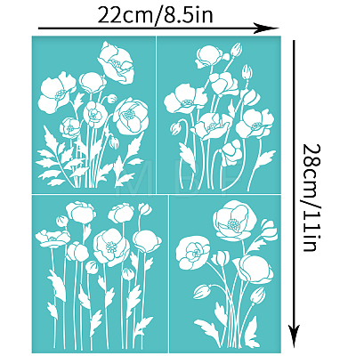 Self-Adhesive Silk Screen Printing Stencil DIY-WH0338-294-1