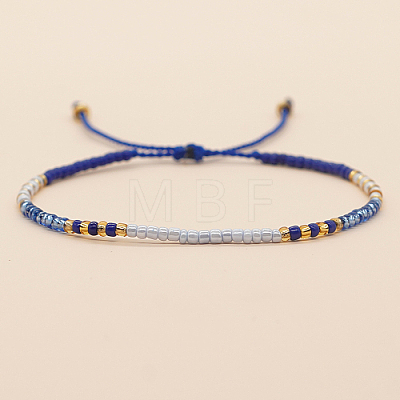 Glass Seed Braided Beaded Bracelets XC9959-09-1