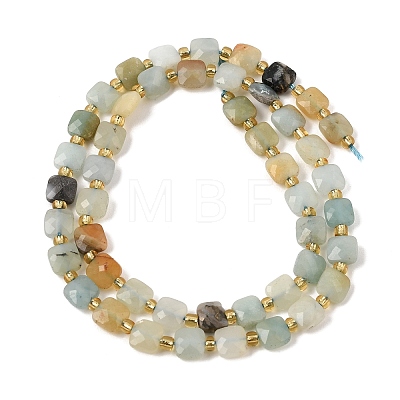 Natural Flower Amazonite Beads Strands GG-CBA96AE-A07-6x6mm-1