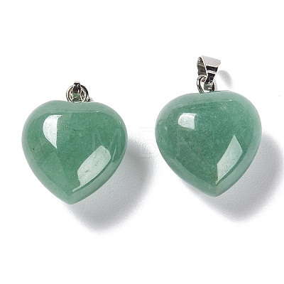 Natural Green Aventurine Pendants X-G-I311-A06-1