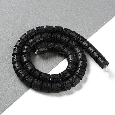 Synthetic Lava Rock Dyed Beads Strands G-H311-05B-11-1