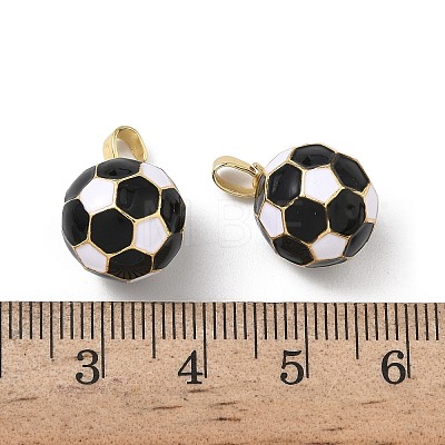 Brass Enamel Charms KK-F924-06G-1