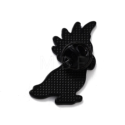 Parrot Alloy Enamel Brooches JEWB-K021-02B-EB-1