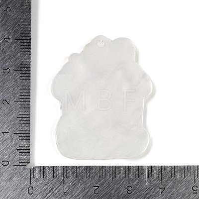 Christmas Theme Opaque Printed Acrylic Pendants SACR-S035-01A-1