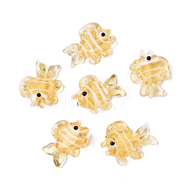 Handmade Lampwork Beads Strands LAMP-N024-35F-1