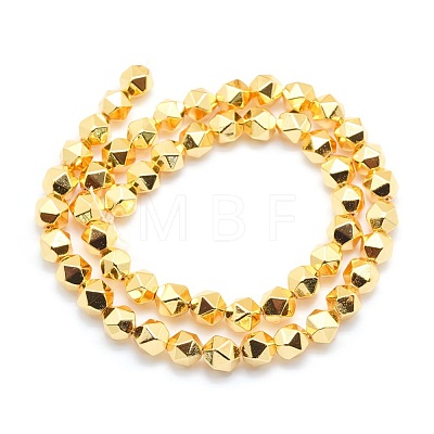 Electroplate Non-magnetic Synthetic Hematite Beads Strands G-L485-07B-G-1