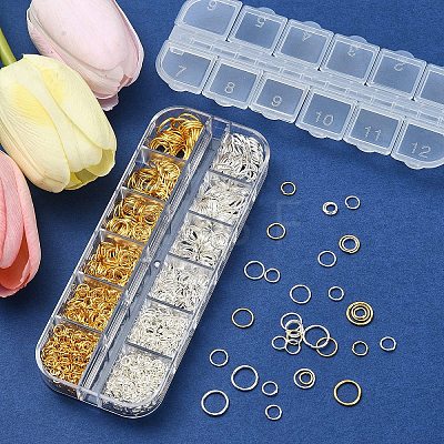 1280Pcs Iron Open Jump Rings IFIN-YW0003-53-1