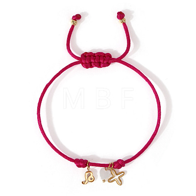 304 Stainless Steel & Brass & Natural Shell Charm Bracelets HP8667-8-1