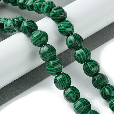 Synthetic Malachite Beads Strands G-H023-A05-01-1