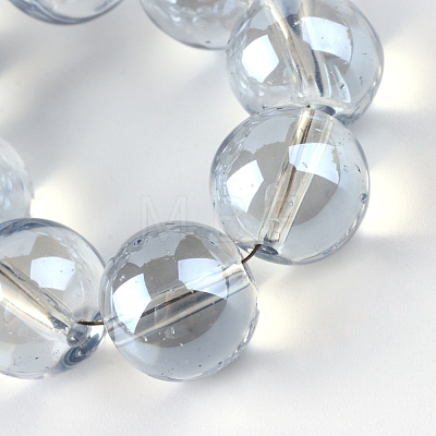 Electroplate Glass Beads Strands EGLA-Q062-8mm-A07-1