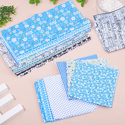 28Pcs 14 Styles Cotton Fabric DIY-TA0014-80B-1