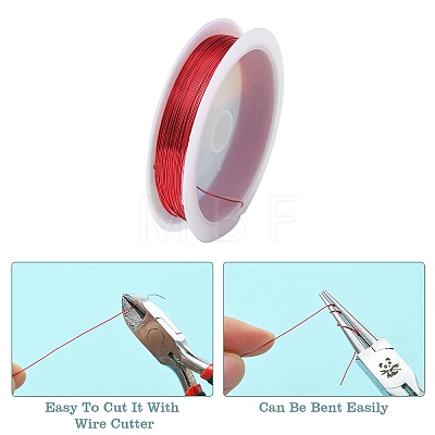 Copper Jewelry Wire CWIR-CW0.4mm-13-1