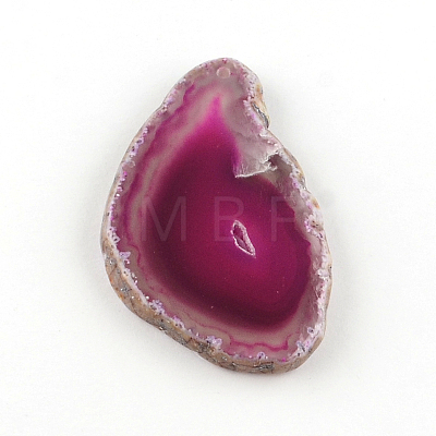 Dyed Mixed Shape Natural Agate Gemstone Big Pendants G-R300-08-1