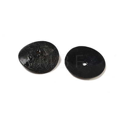 Spray Painted Natural Akoya Shell Beads X-SHEL-M021-11-1